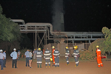 福建乐山一工厂蒸汽管爆炸